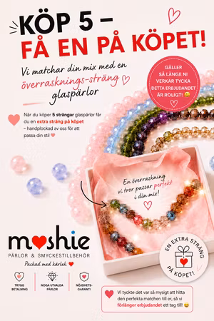 Överrasknings-sträng med glaspärlor GRATIS