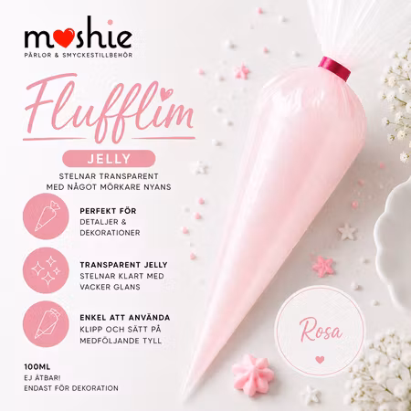Flufflim Rosa Jelly 100ml decoden cream glue