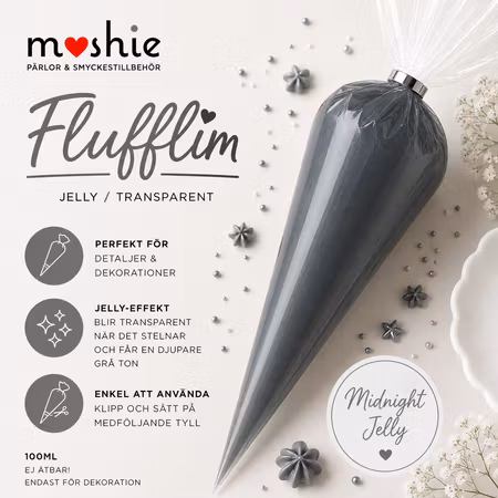 Flufflim Midnight Jelly 100ml decoden cream glue