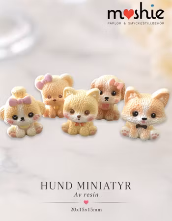 Miniatyrer hundar 20mm 5st