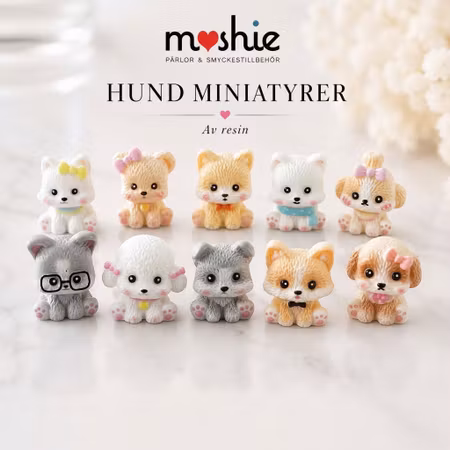Miniatyrer hundar 20mm 10st
