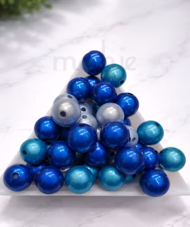 Reflexpärlor 10mm Ocean mirakelpärlor 20st