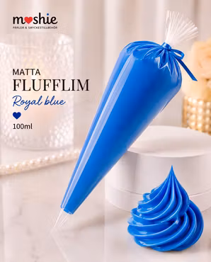 Matt flufflim Royal blue 100ml decoden cream glue