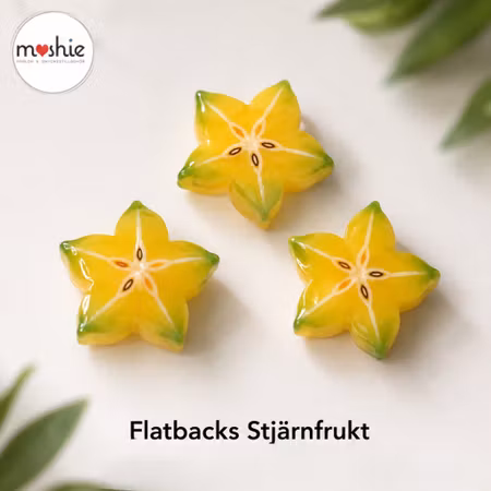 Flatbacks skiva av stjärnfrukt 20mm 1st