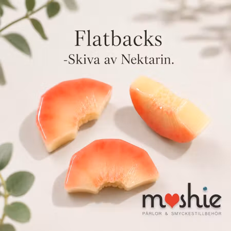 Flatbacks skiva av nektarin 25mm 1st
