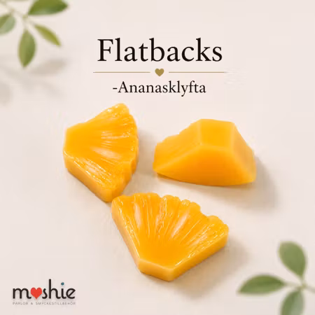 Flatbacks klyfta av ananas 25mm 1st