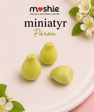 Päron miniatyr av resin 16mm