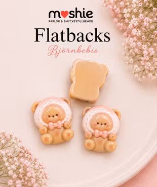 Flatbacks drömkompis 19mm för dekoration