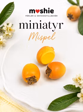Mispel miniatyr 14mm flatback av resin