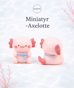Axelotte miniatyr 22x24x19 av resin