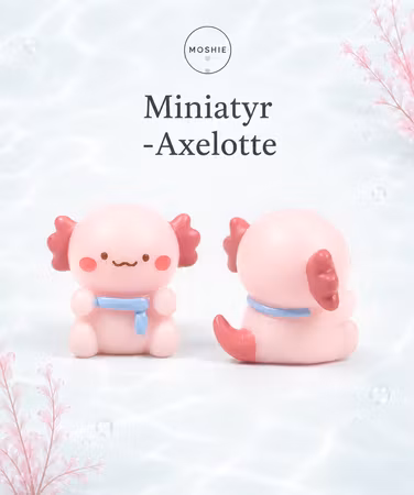 Axelotte miniatyr 22x24x19 av resin