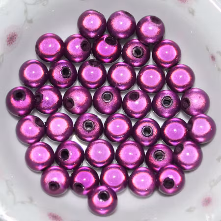 Reflexpärlor varm lila 12mm av akryl mirakelpärlor 10st