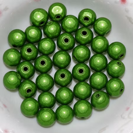 Reflexpärlor 4mm grön mirakelpärlor 100st
