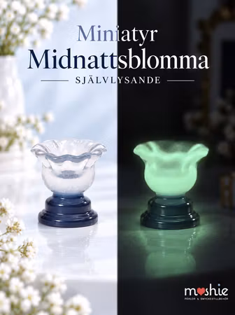 Miniatyr självlysande skål 17mm
