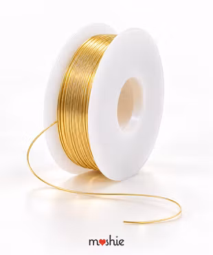 Kopparwire long lasting guldfärgad 0,6mm 23 gauge 5 meter
