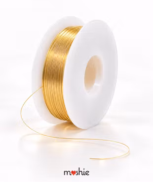Kopparwire long lasting guldfärgad 0,2mm 32 gauge 25 meter