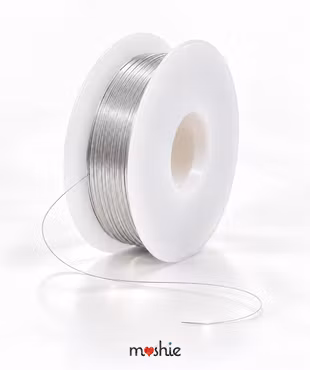Kopparwire long lasting silverfärgad 0,2mm 32 gauge 25 meter