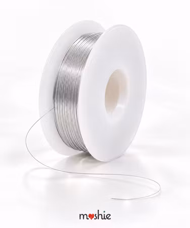 Kopparwire long lasting silverfärgad 0,2mm 32 gauge 25 meter