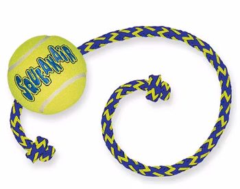 KONG Air SqueakAir boll Med snöre