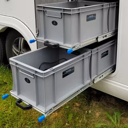 Hyllsystem utdragbart, 2 sektioner