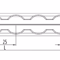 Lastskena light Fyrkant