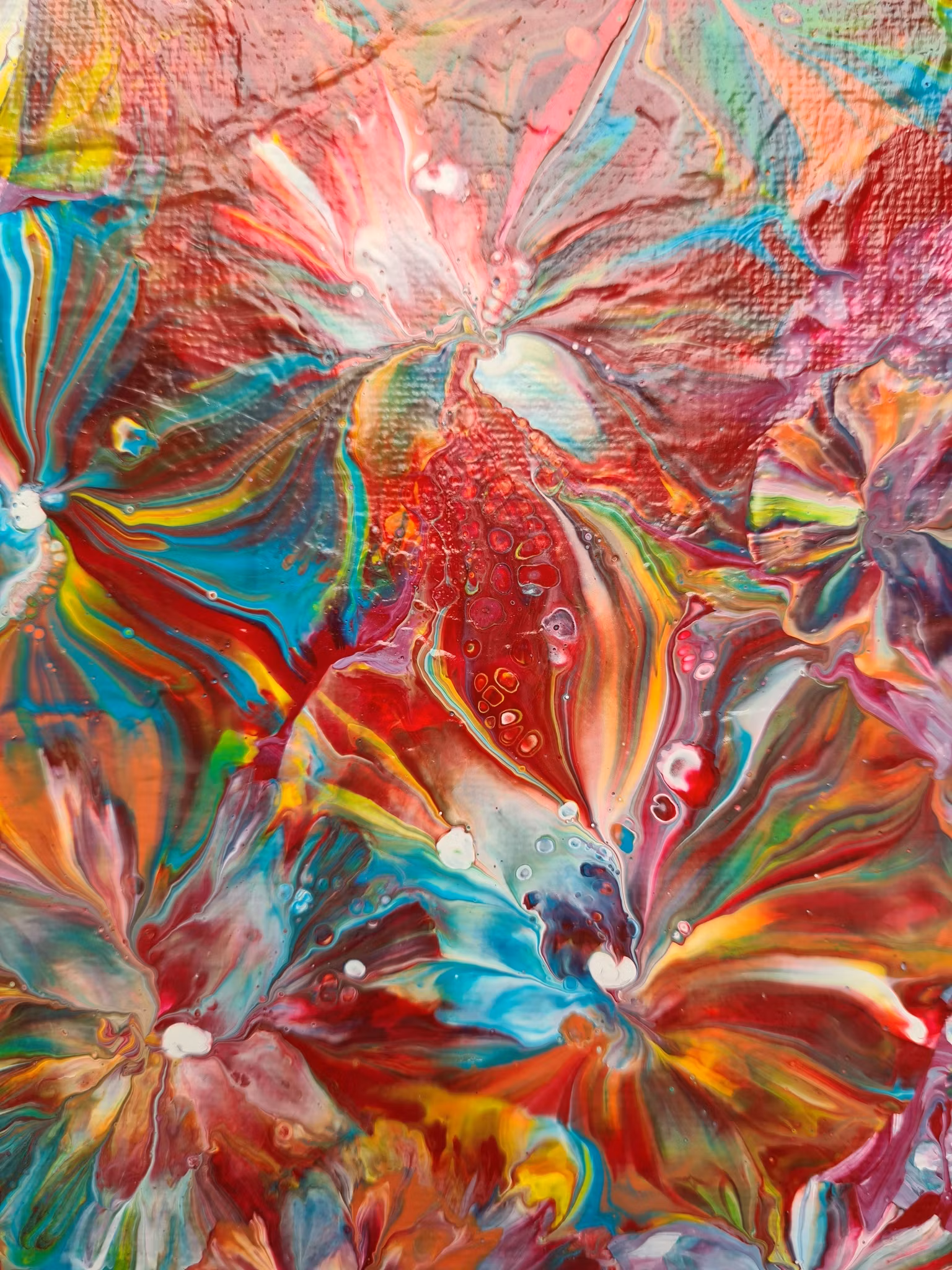 Canvastavla Akryl Acrylic Pouring - www.bellebi.se