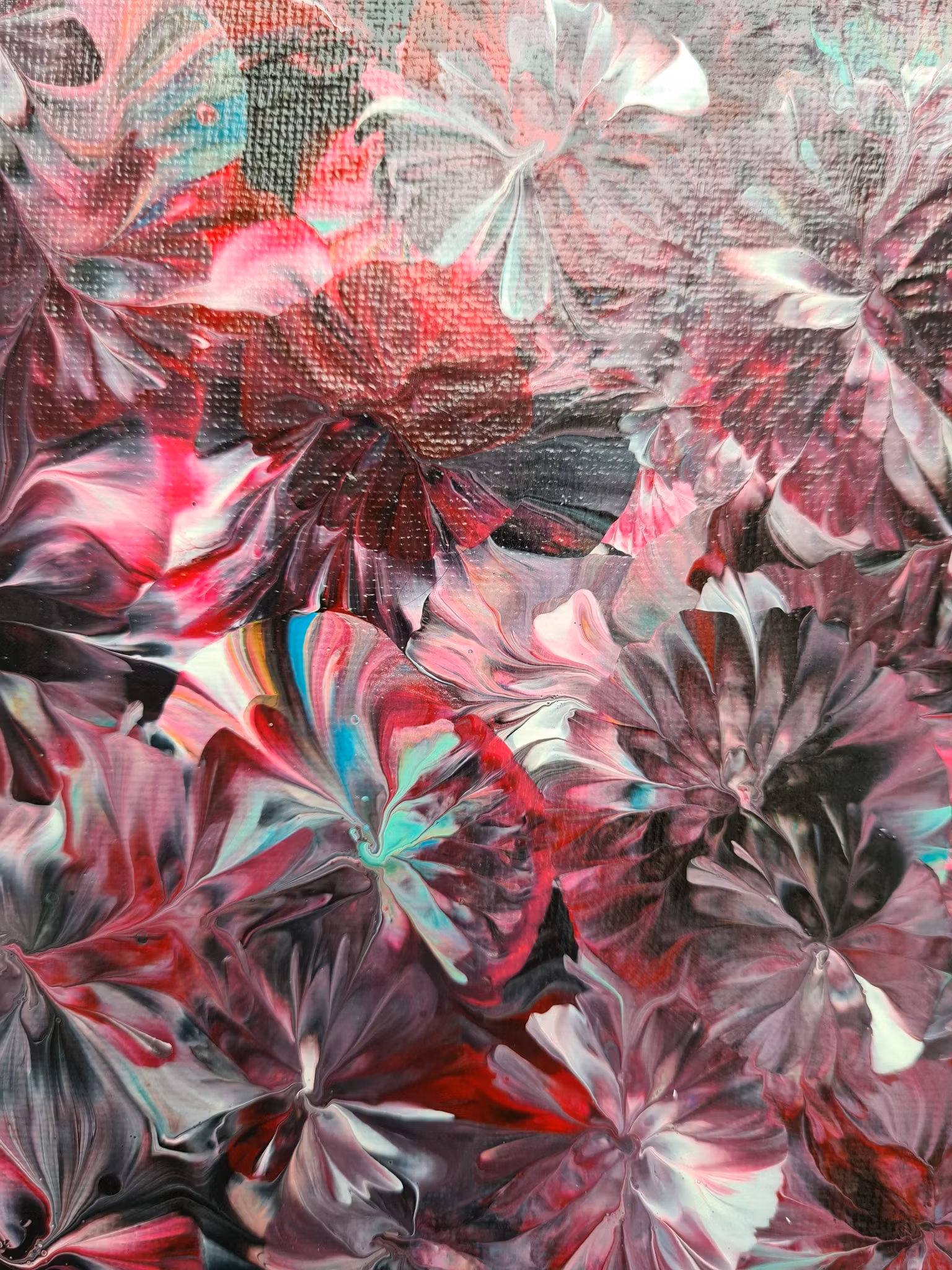 Canvastavla Akryl Acrylic Pouring - www.bellebi.se