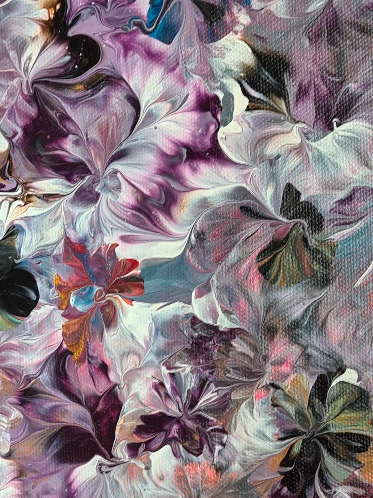 Canvastavla Akryl Acrylic Pouring - www.bellebi.se