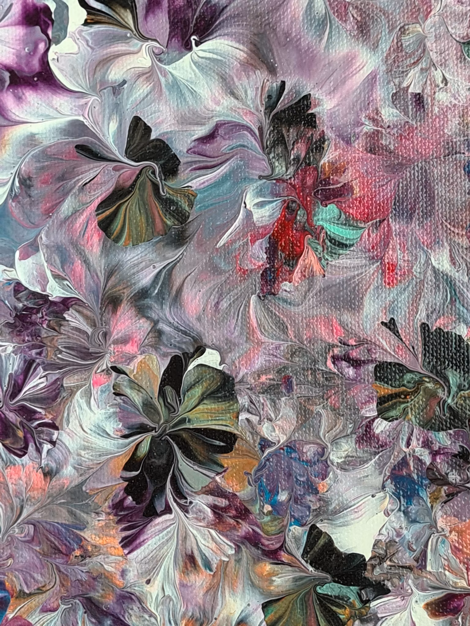 Canvastavla Akryl Acrylic Pouring - www.bellebi.se