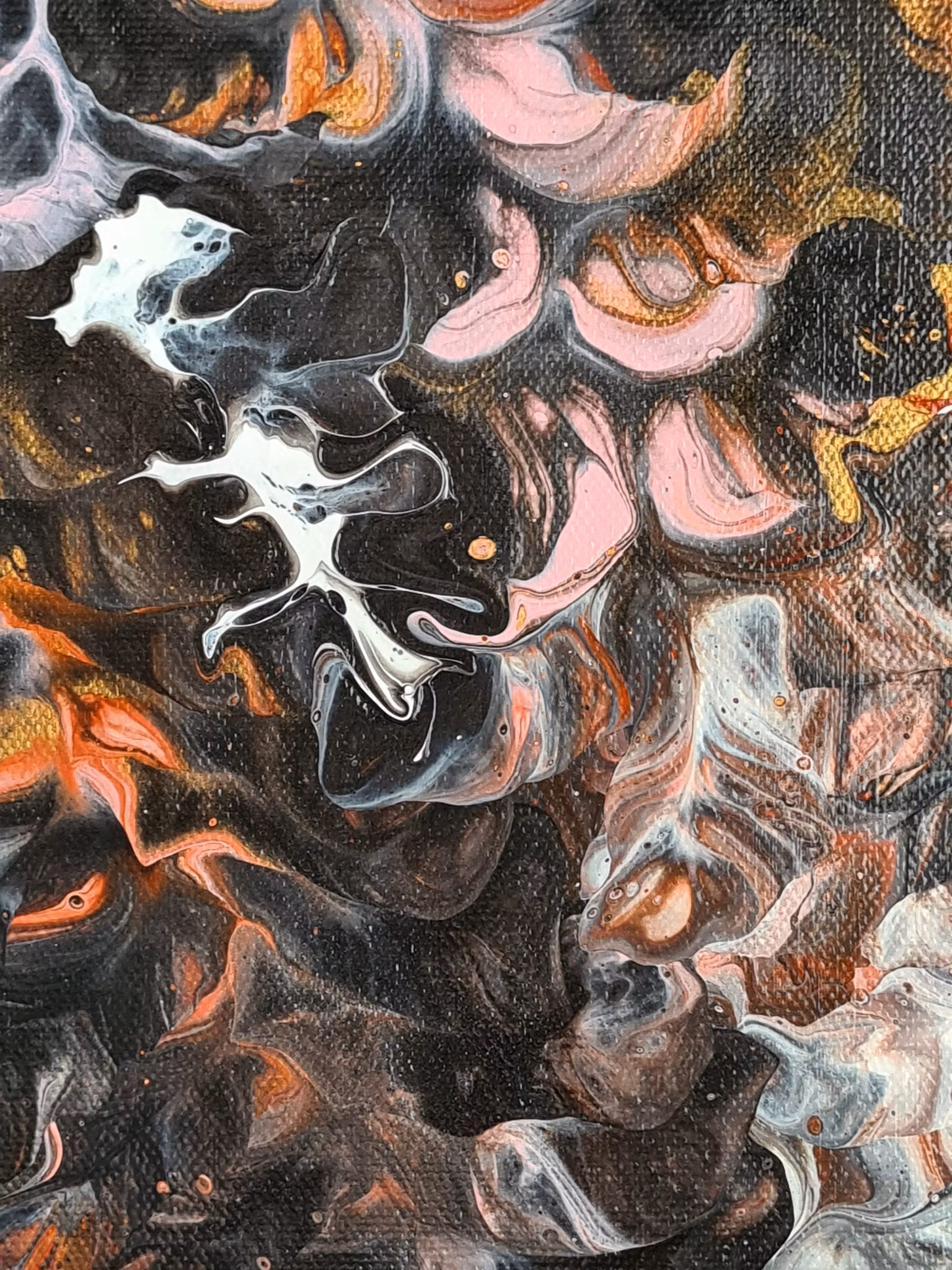 Canvastavla Akryl Acrylic Pouring - www.bellebi.se