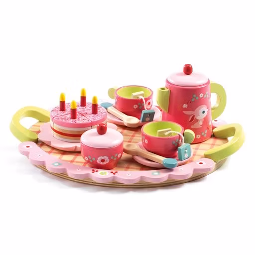 Till barnen familjen teservis trä lek - www.bellebi.se