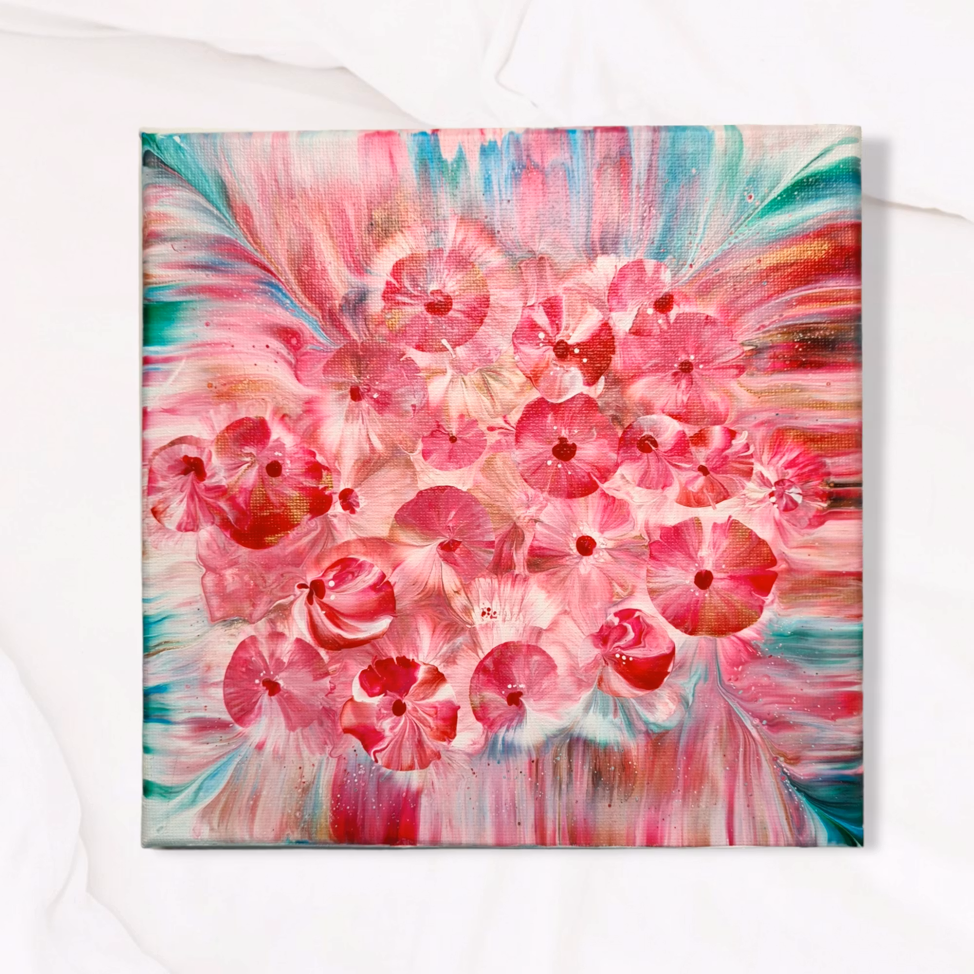 Canvastavla Akryl Acrylic Pouring - www.bellebi.se