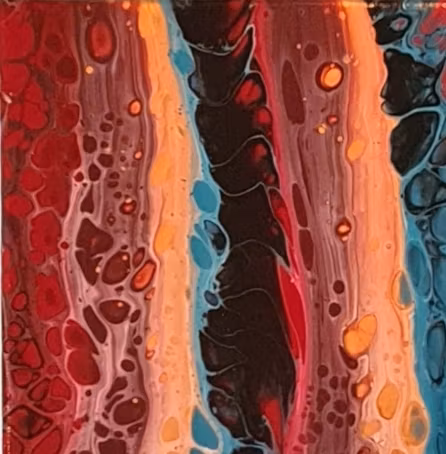 Canvastavla Akryl Acrylic Pouring - www.bellebi.se