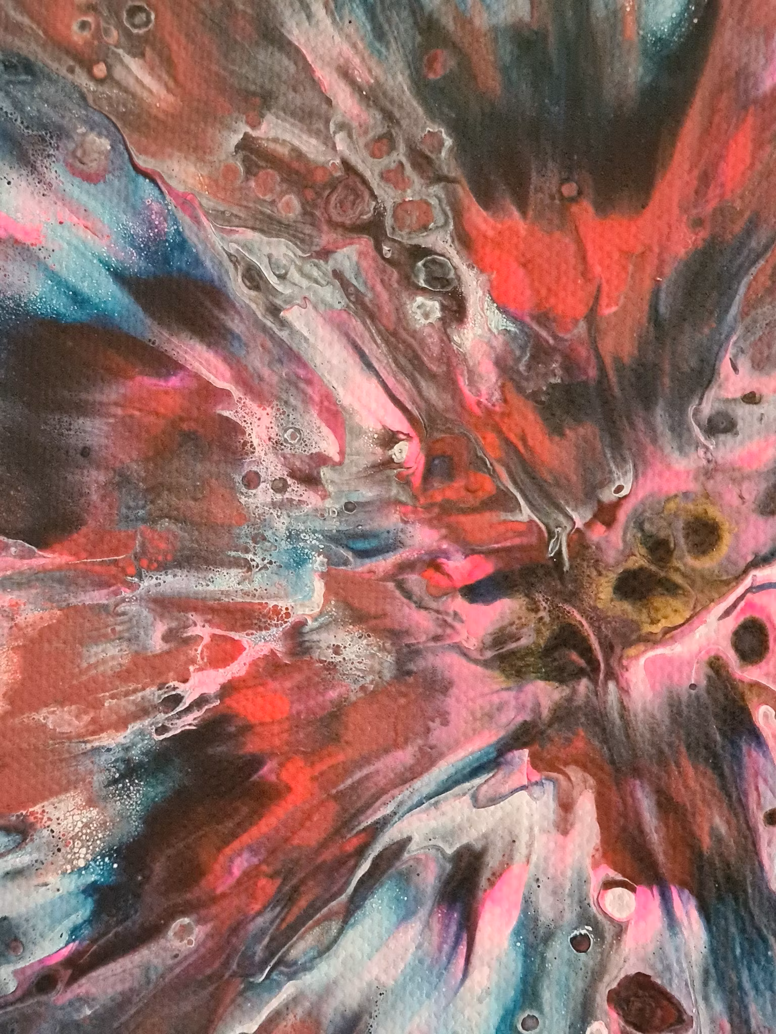 Canvastavla Akryl Acrylic Pouring - www.bellebi.se