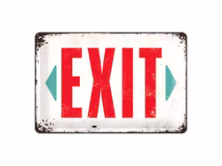 Exit Plåtskylt