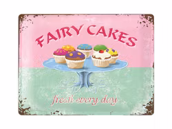 Plåtskylt Fairy Cakes