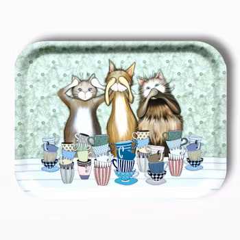 Kattbricka "Fika-katt"