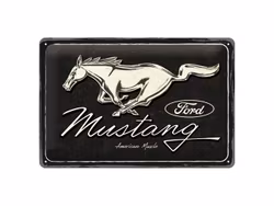 Plåtskylt Ford Mustang logo 20x30  cm