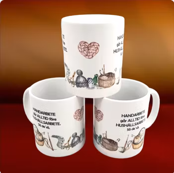 Mugg "Handarbete"