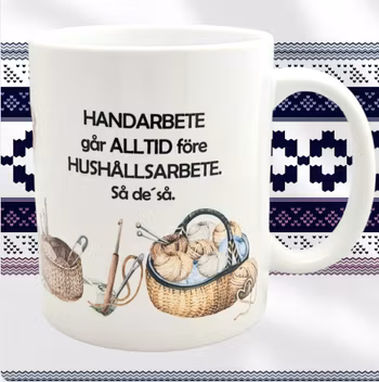 Mugg "Handarbete"