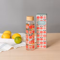 Vattenflaska i glas "Vintage Apple"