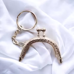 Metallhandtag med nyckelring