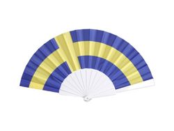 Solfjäder med svenska flaggan