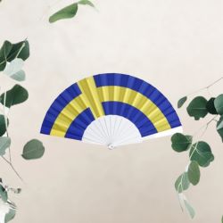 Solfjäder med svenska flaggan