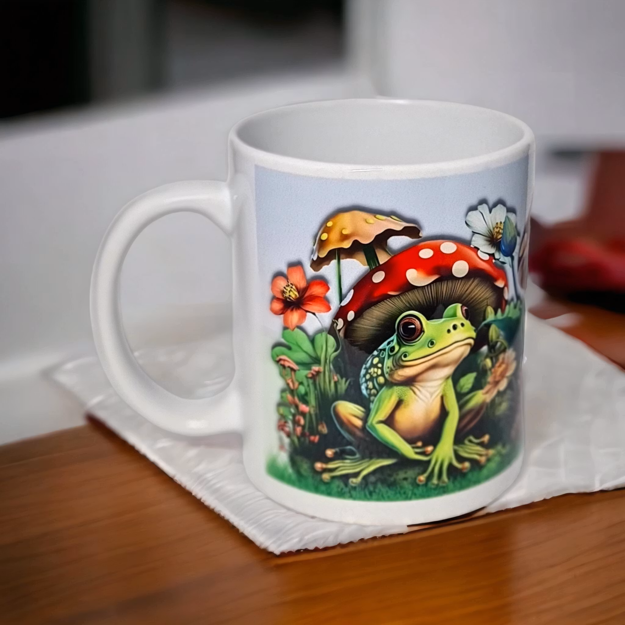 Mugg grodor groda padda svamp present - www.bellebi.se