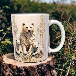 Mugg - Björnfamilj