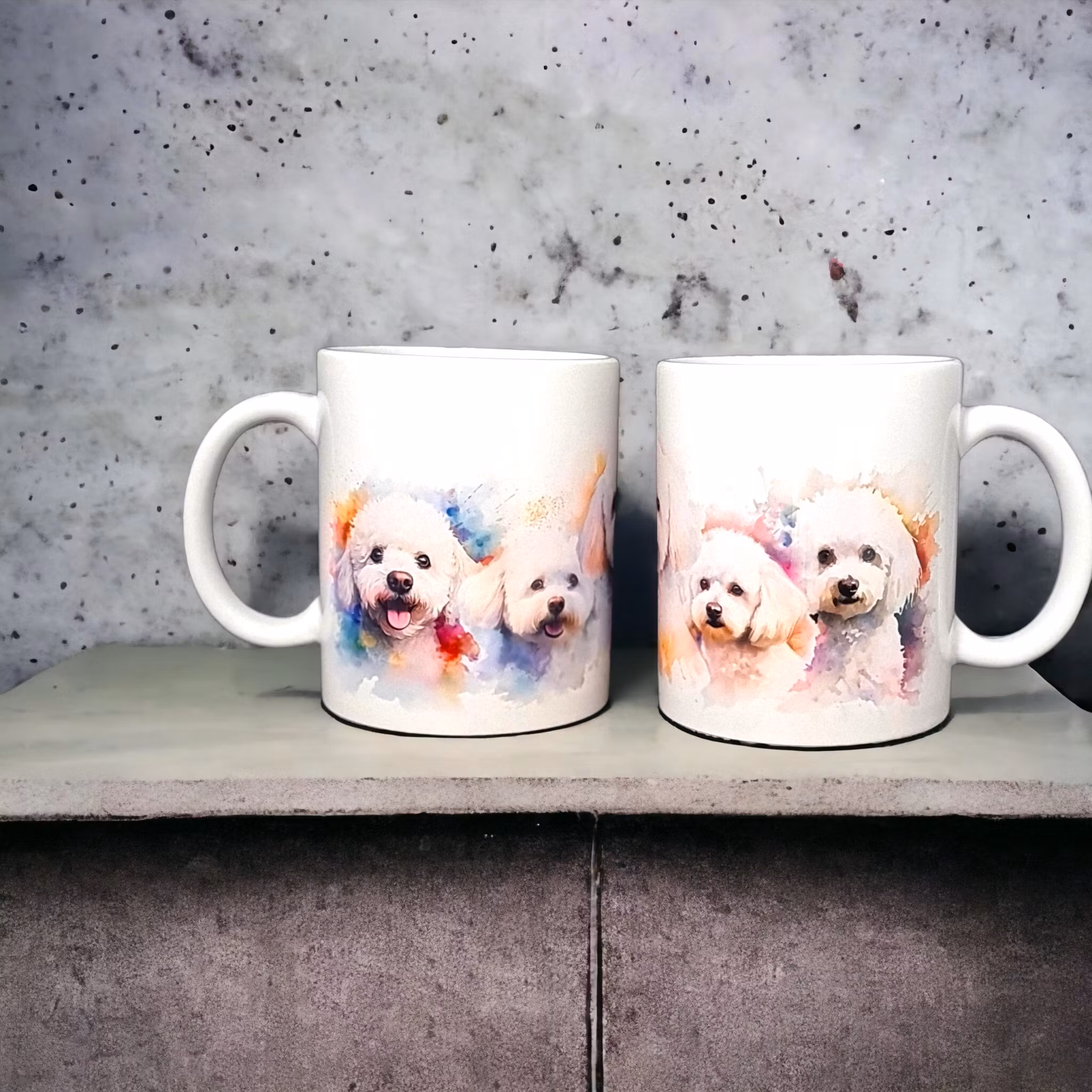 Mugg Bichon Frisé hundras  - www.bellebi.se