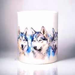 Mugg Siberian husky
