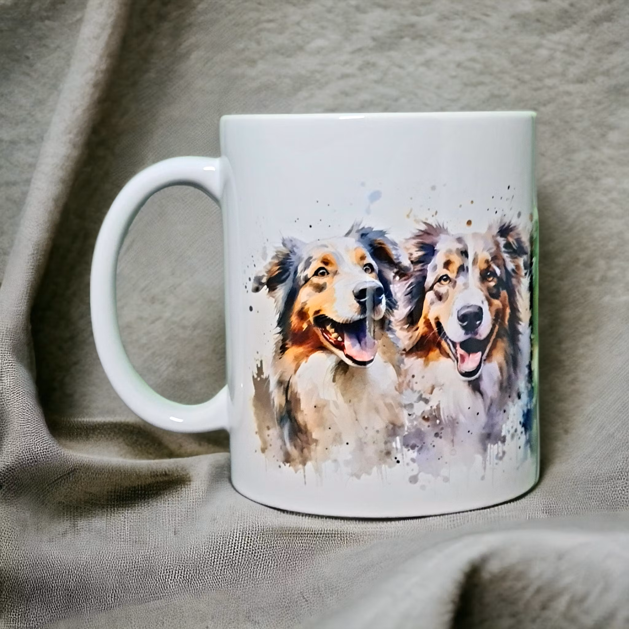 Mugg Australian Shepherd Aussie hundras  - www.bellebi.se