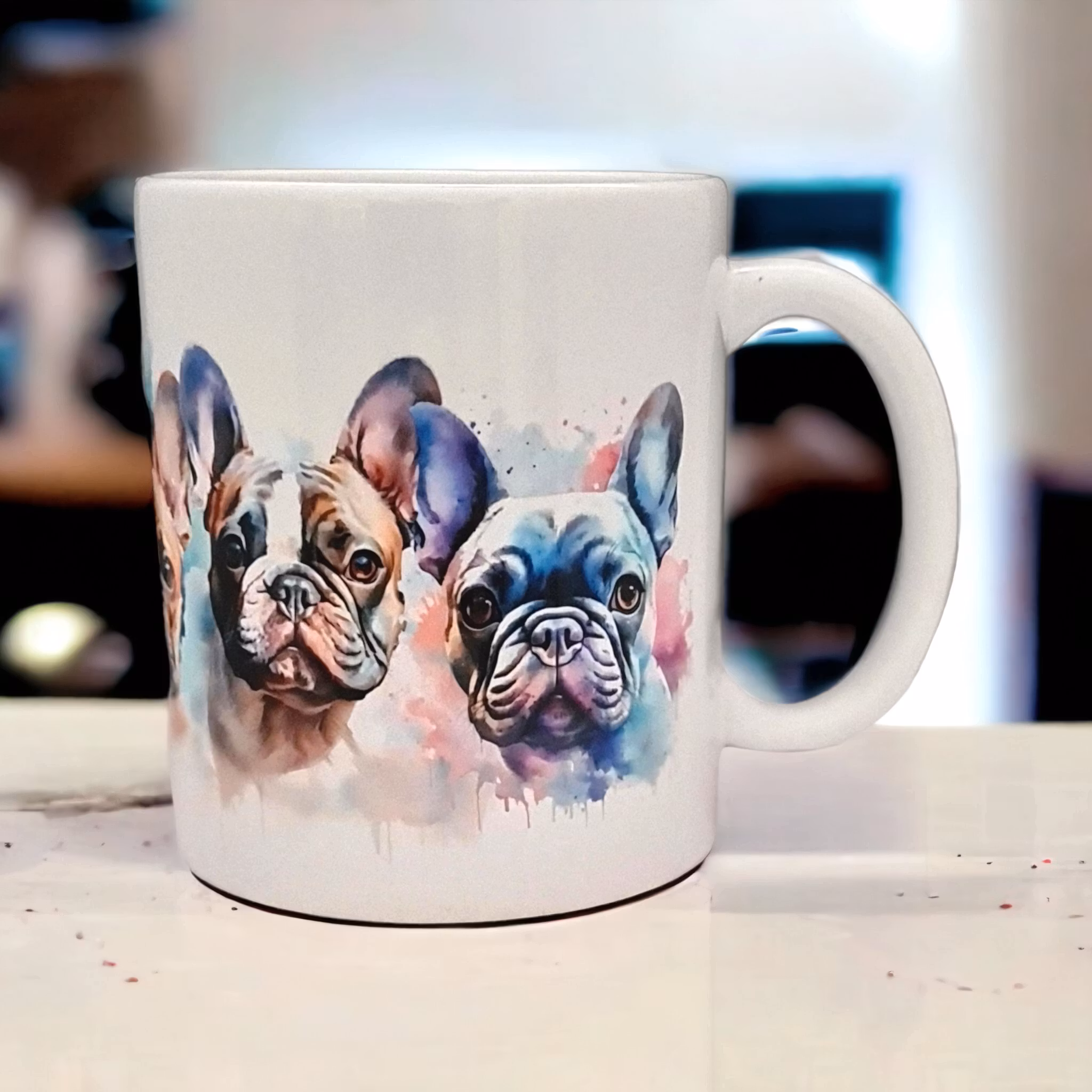 Mugg Fransk Bulldog hundras  - www.bellebi.se